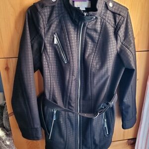Michael Kors Women's Black Softshell Jacket Size Medium